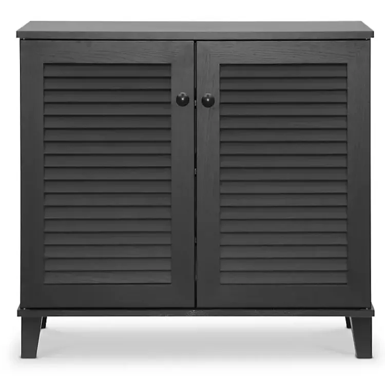 Espresso Shutter Door Wooden Cabinet>Kirklands Home Sale