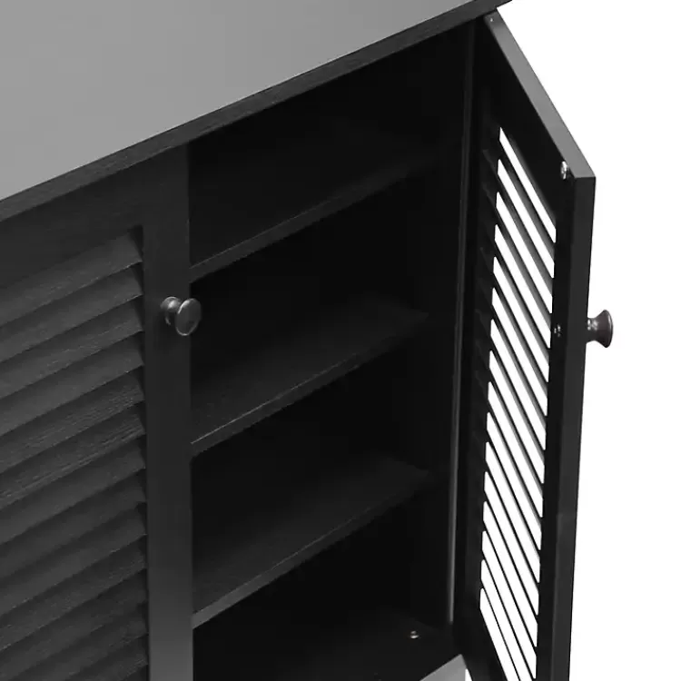 espresso_shutter_door_wooden_cabinet_4.webp Espresso Shutter Door Wooden Cabinet>Kirklands Home Sale