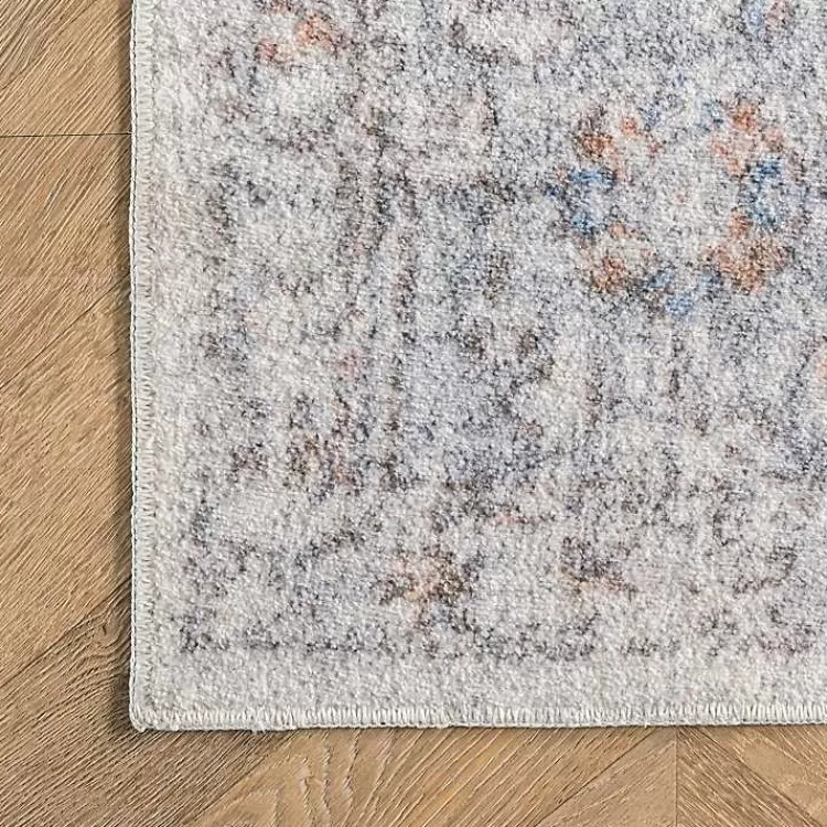 Etta Distressed Vintage Washable Area Rug, 5x8>Kirklands Home Clearance