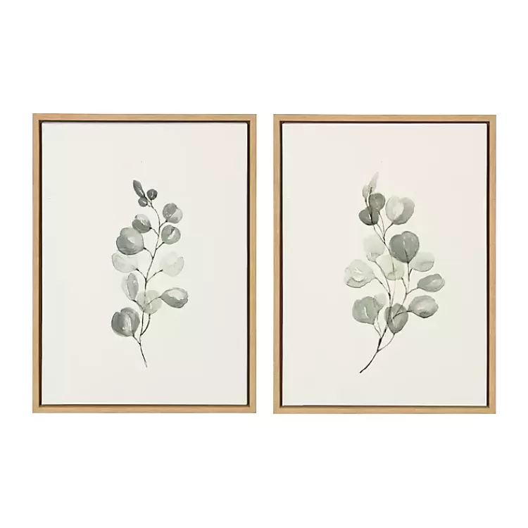 Eucalyptus Sprigs Framed Canvas Prints, Set of 2>Kirklands Home Sale