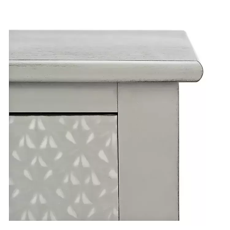 evelina_gray_textured_single_drawer_accent_table_2.webp Evelina Textured Single Drawer Accent Table>Kirklands Home Cheap