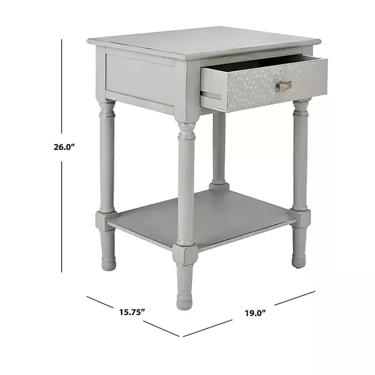 evelina_gray_textured_single_drawer_accent_table_7.webp Evelina Textured Single Drawer Accent Table>Kirklands Home Cheap