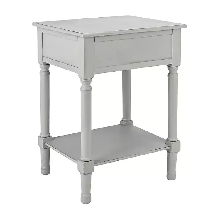 evelina_gray_textured_single_drawer_accent_table_9.webp Evelina Textured Single Drawer Accent Table>Kirklands Home Cheap