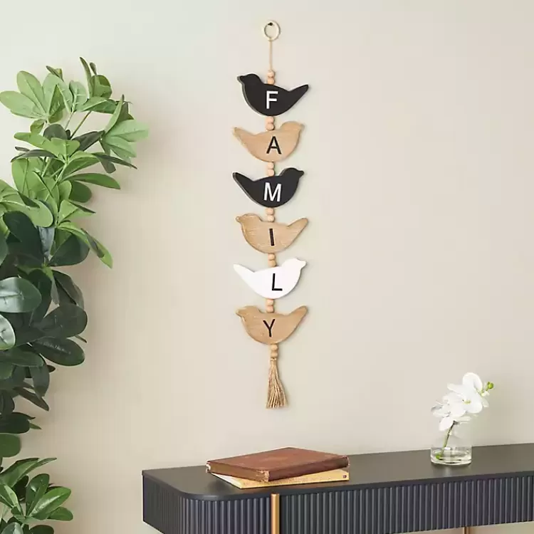 family_bird_shaped_wood_wall_sign_3.webp Family Bird Shaped Wood Wall Sign>Kirklands Home Hot