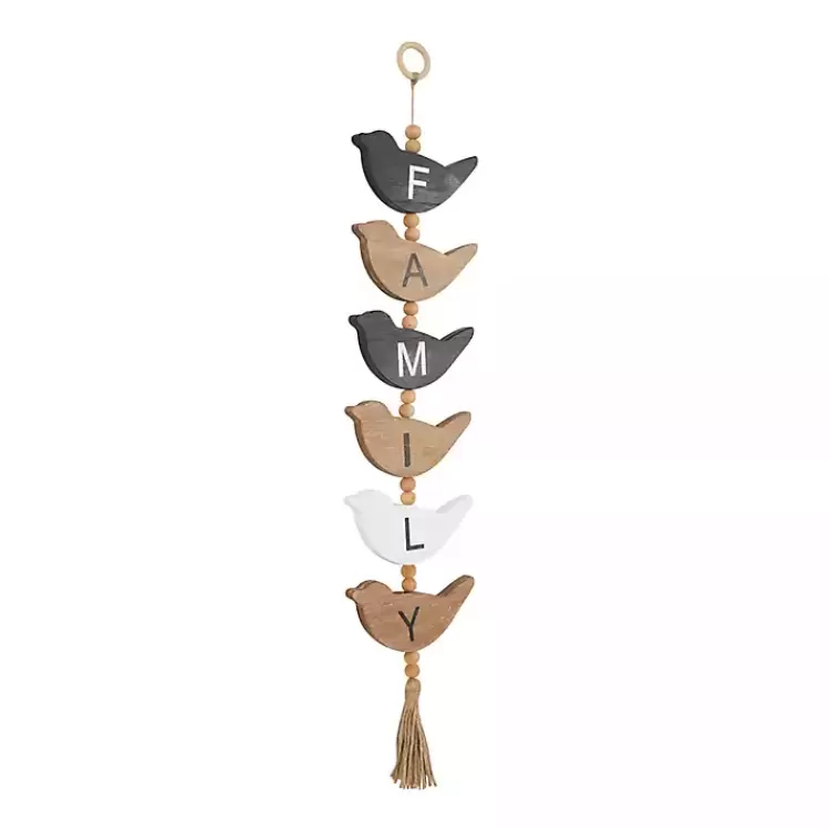 family_bird_shaped_wood_wall_sign_5.webp Family Bird Shaped Wood Wall Sign>Kirklands Home Hot