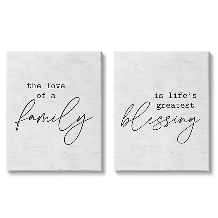 Family Is Life's Blessing Canvas Prints, Set of 2>Kirklands Home Outlet