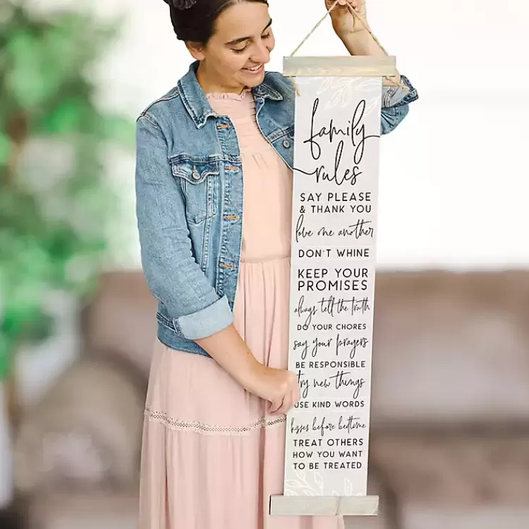family_rules_hanging_wall_plaque_3.webp Family Rules Hanging Wall Plaque>Kirklands Home Cheap