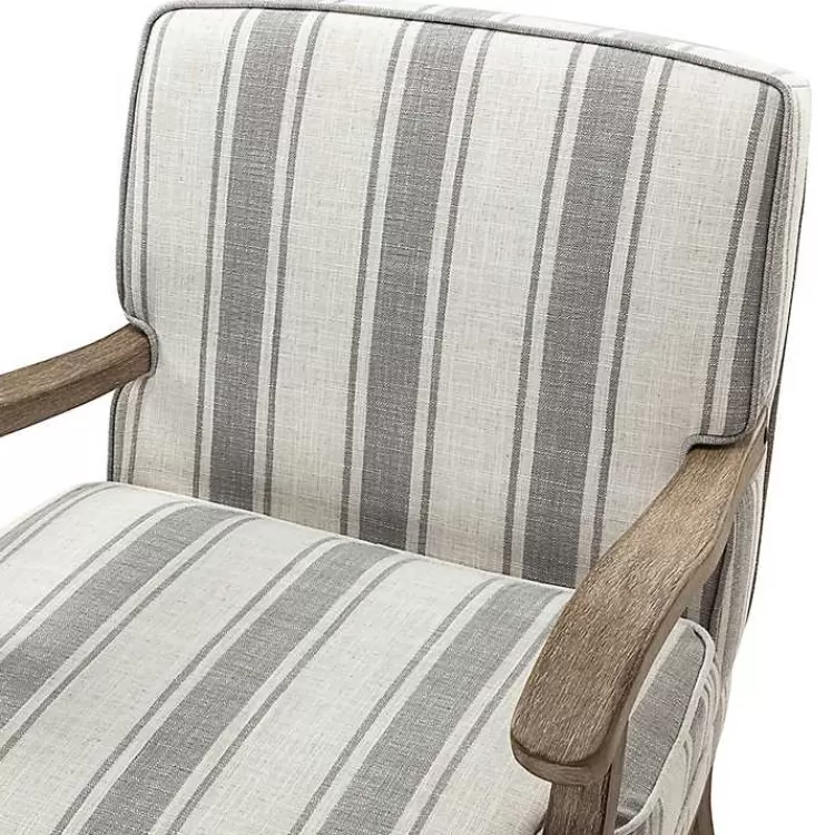 farmhouse_gray__ivory_striped_armchair_6.webp Farmhouse Gray & Ivory Striped Armchair>Kirklands Home Store