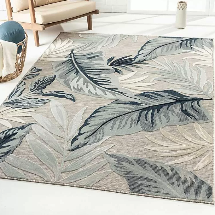 Ferns and Palms Indoor/Outdoor Area Rug, 7x9>Kirklands Home Outlet