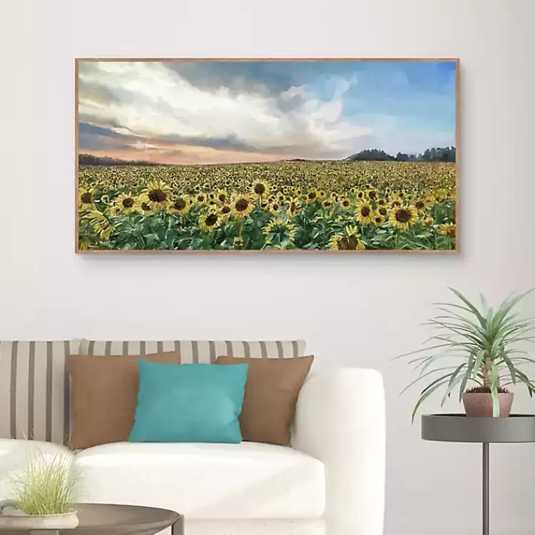 Field of Gold Framed Canvas Art Print>Kirklands Home New