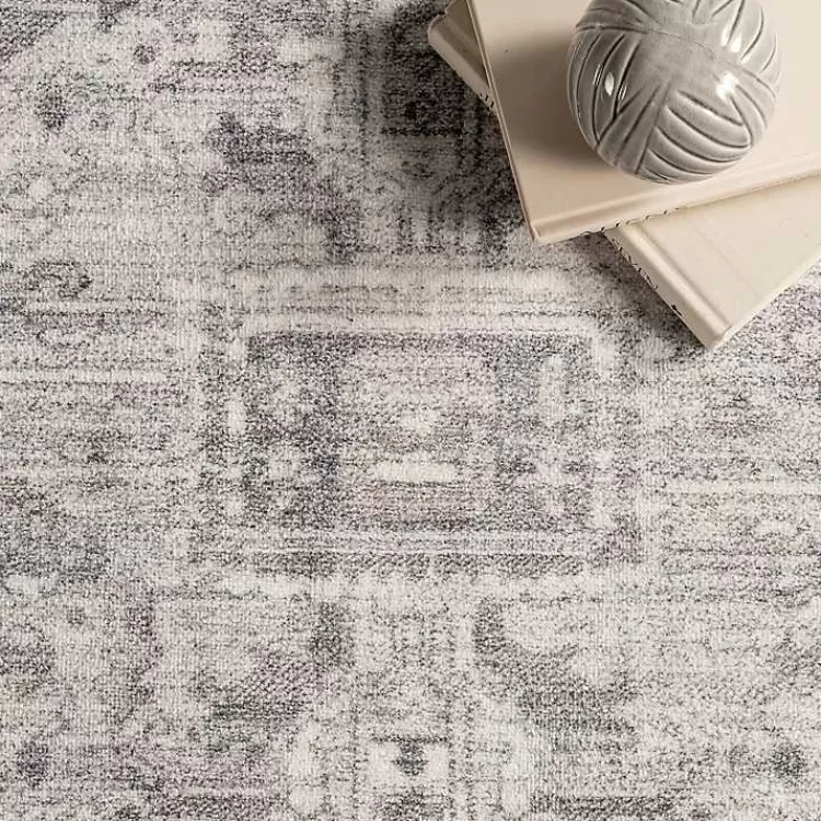 Flo Vintage Medallion Washable Area Rug, 5x8>Kirklands Home Clearance