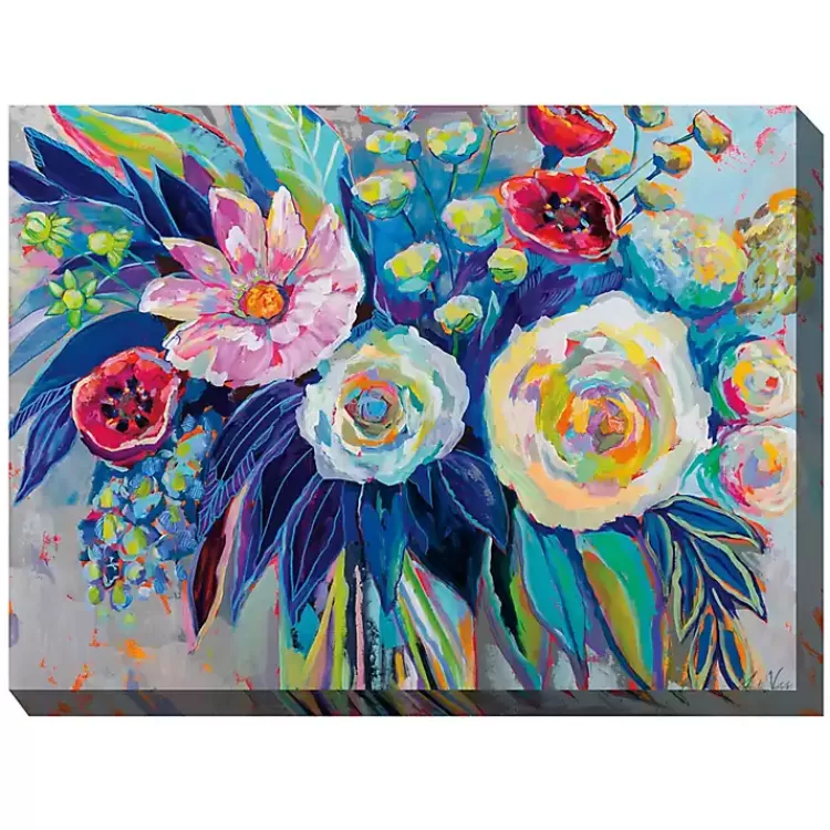 Floral Array Outdoor Canvas Art Print>Kirklands Home Outlet
