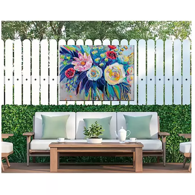 Floral Array Outdoor Canvas Art Print>Kirklands Home Outlet