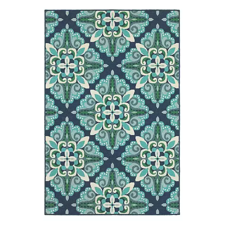 Floral Medallion Jenn Outdoor Rug, 5x7>Kirklands Home Hot
