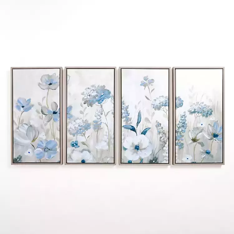 Flower Field Framed Canvas Art Prints, Set of 4>Kirklands Home Shop