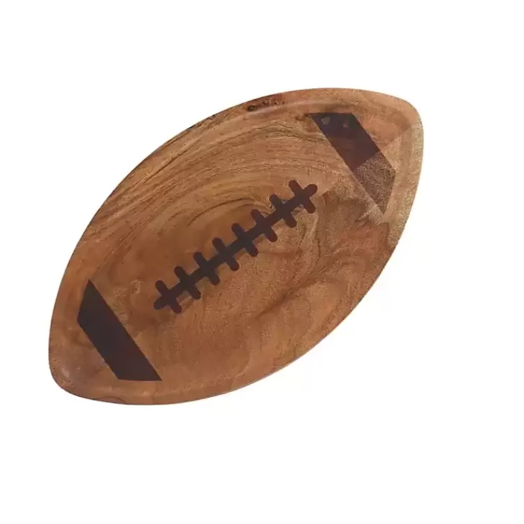 Football Shaped Acacia Wood Serving Board>Kirklands Home Clearance
