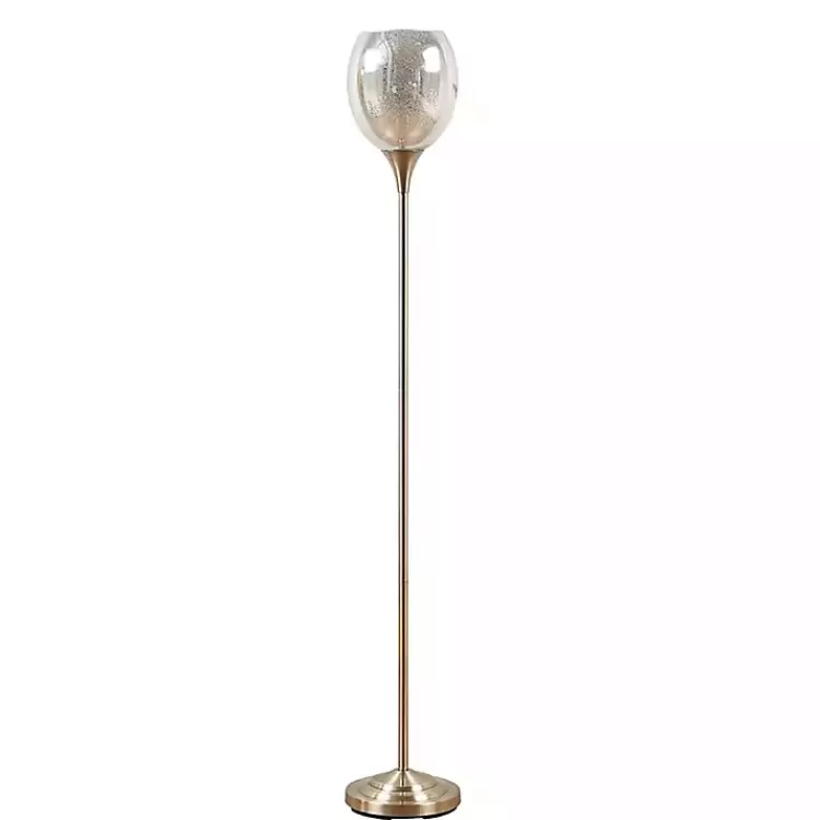 Frosted Starlight Golden Floor Lamp>Kirklands Home Best