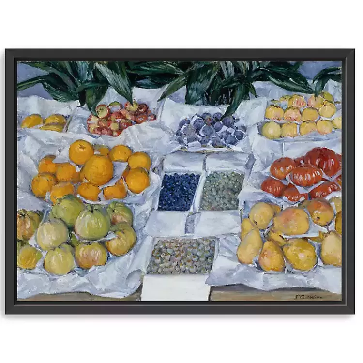 Fruit Displayed on Stand Canvas Print, 42x32 in.>Kirklands Home Clearance