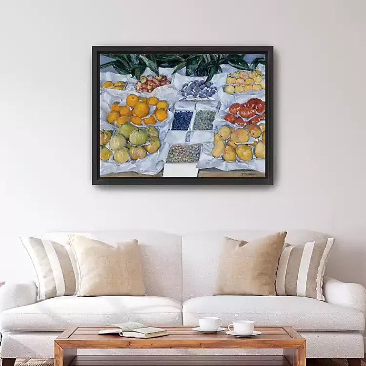 Fruit Displayed on Stand Canvas Print, 42x32 in.>Kirklands Home Clearance