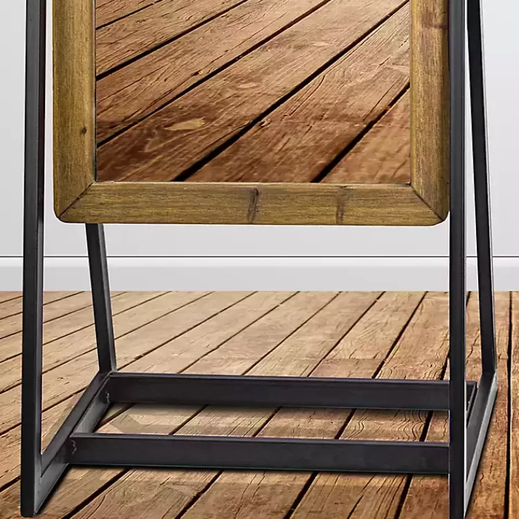 Full Length Wood and Metal Wall Mirror with Stand>Kirklands Home Fashion