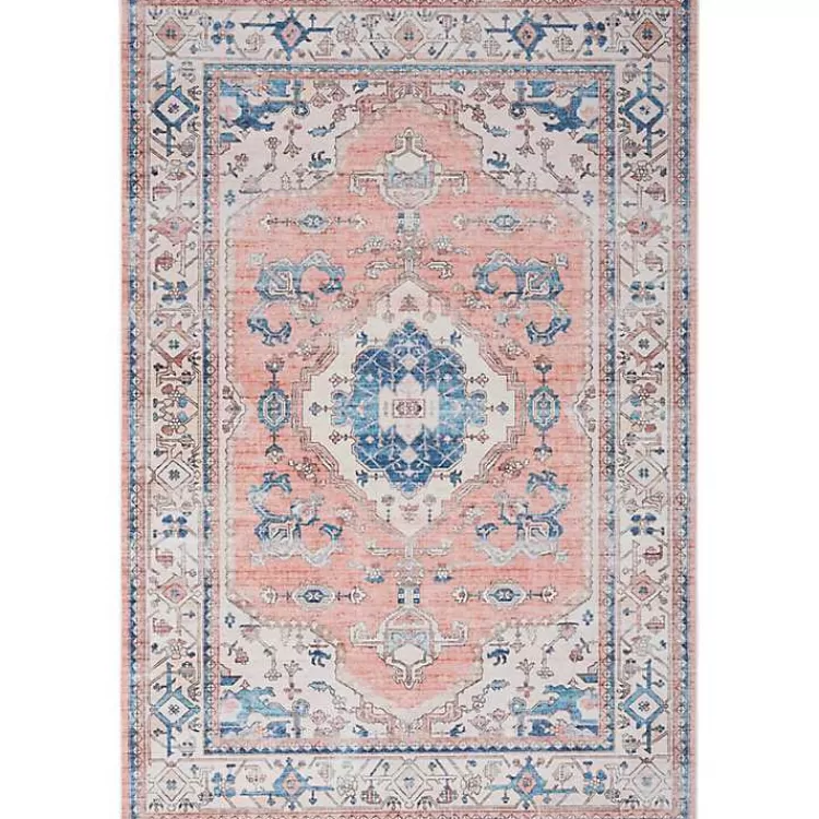 Fulton Coral Medallion Area Rug, 5x7>Kirklands Home Best