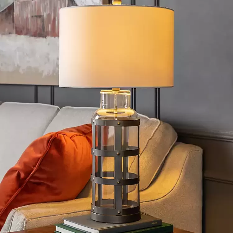 Galvanized Metal Glass Jug Table Lamp>Kirklands Home Outlet