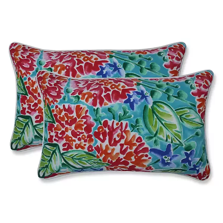 Garden Blooms Outdoor Lumbar Pillows, Set of 2>Kirklands Home Best