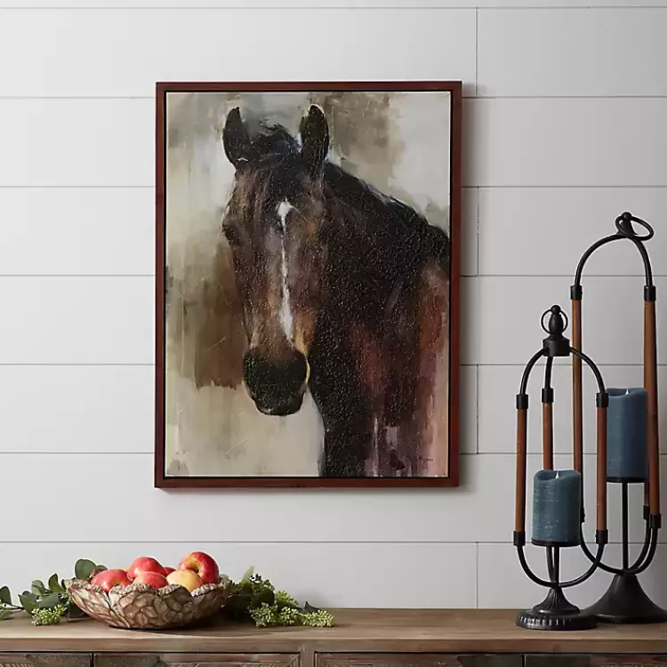 Gazing Horse Framed Cavnas Art Print>Kirklands Home Best