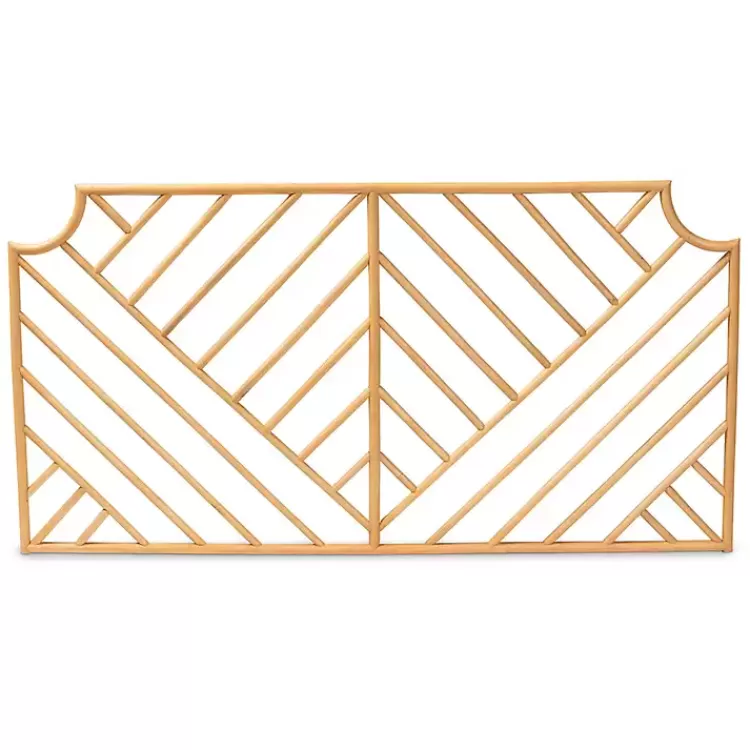 geometric_weave_rattan_queen_headboard_2.webp Geometric Weave Rat Queen Headboard>Kirklands Home Best Sale