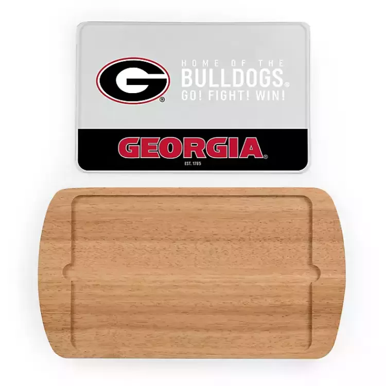 Georgia Bulldogs Wood and Glass Serving Board>Kirklands Home Hot