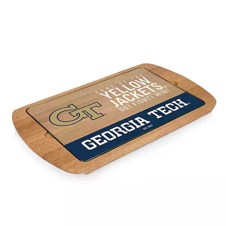 Georgia Tech Wood and Glass Serving Board>Kirklands Home Fashion