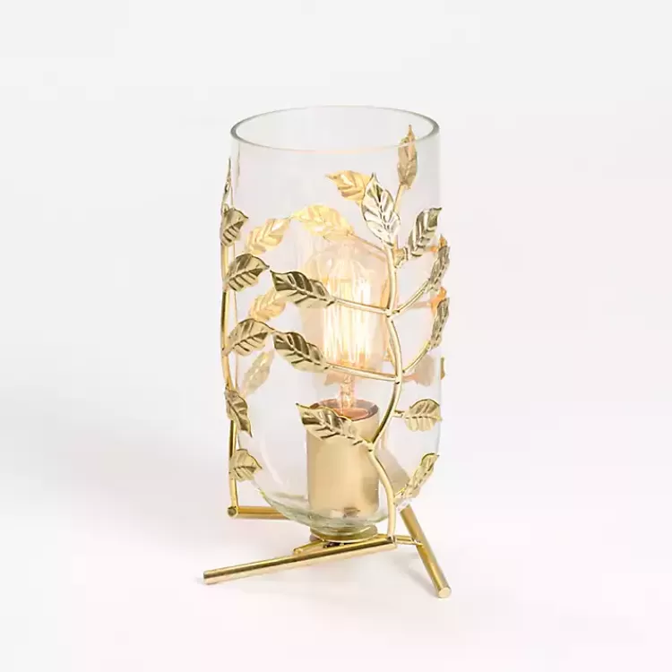 Glass Leaf Uplight>Kirklands Home Clearance