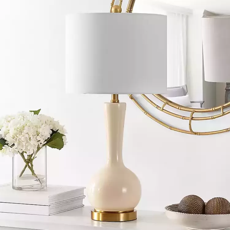 Glazed Glass Teardrop Table Lamp>Kirklands Home Cheap