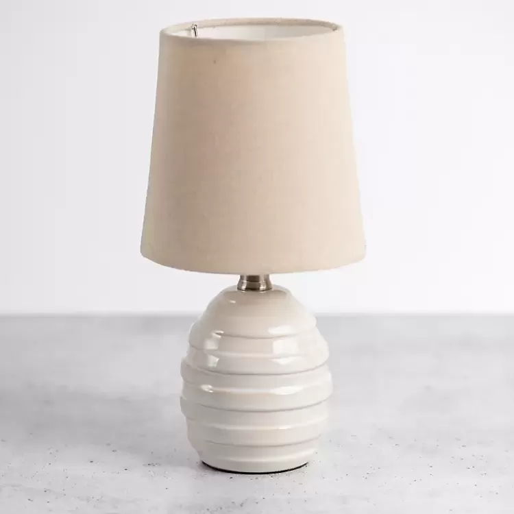 Glazed Ivory Stride Mini Table Lamp>Kirklands Home Best