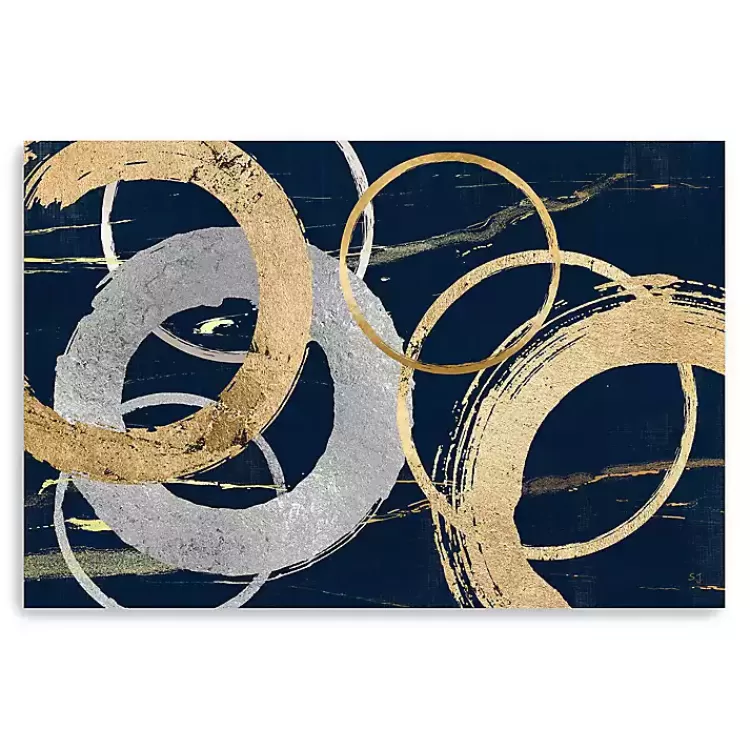 Gold and Silver Rings Canvas Art Print, 48x32 in.>Kirklands Home Best