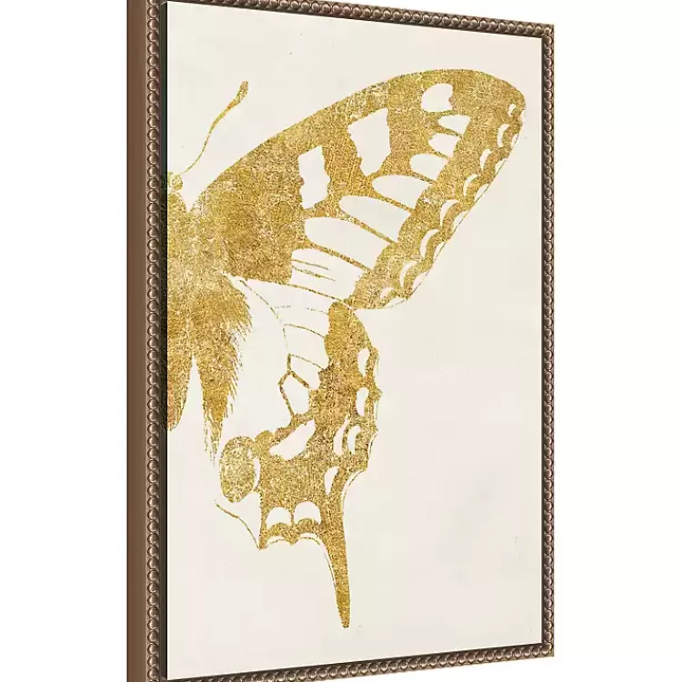 Gold Butterfly Wings Framed Canvas Art Print>Kirklands Home Hot