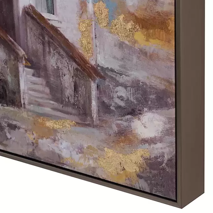 Gold Foil Steeple Framed Canvas Art Print>Kirklands Home Cheap