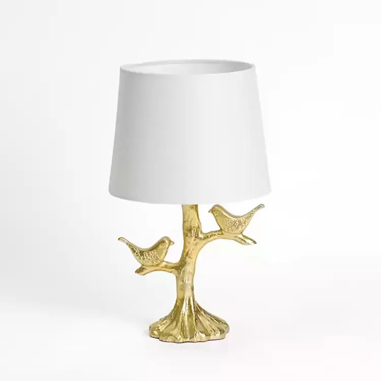 Gold Leaf Birds Table Lamp>Kirklands Home Online