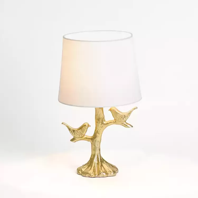 Gold Leaf Birds Table Lamp>Kirklands Home Online