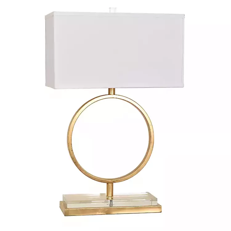Gold Leaf Open Ring Table Lamp>Kirklands Home Cheap