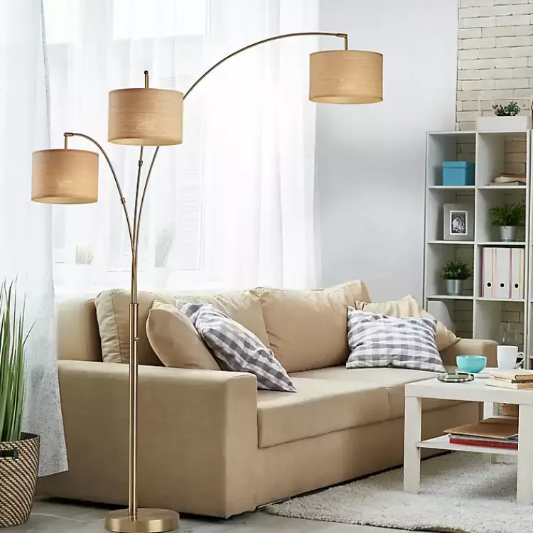 Metal 3-Arm Arched Floor Lamp>Kirklands Home Best Sale
