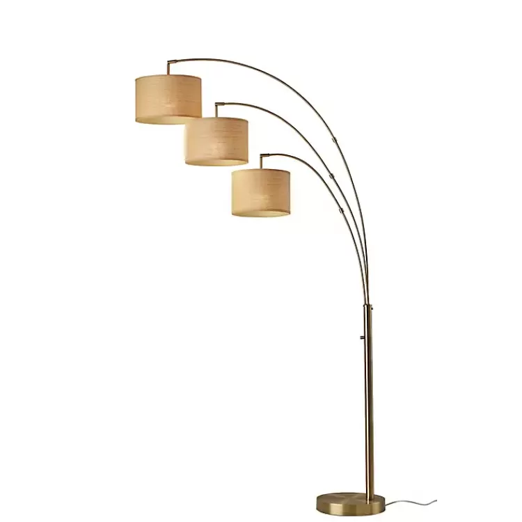 Metal 3-Arm Arched Floor Lamp>Kirklands Home Best Sale