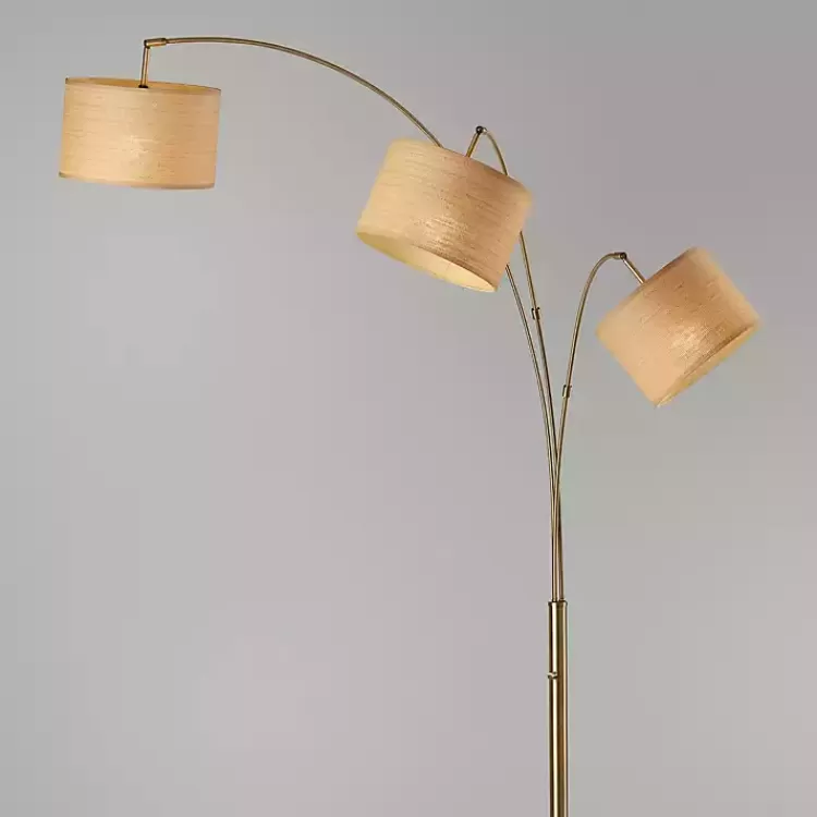 gold_metal_arm_arched_floor_lamp_3.webp Metal 3-Arm Arched Floor Lamp>Kirklands Home Best Sale