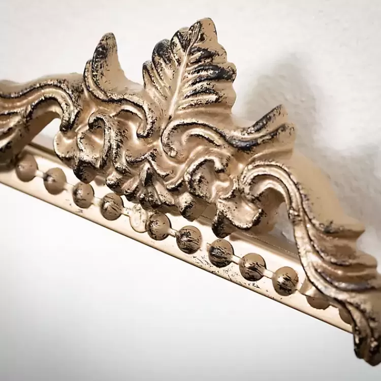 Gold Metal Beaded Frame Vintage Wall Mirror>Kirklands Home Flash Sale