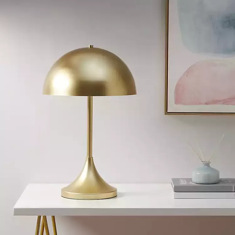 gold_metal_light_dome_table_lamp_2.webp Metal 2-Light Dome Table Lamp>Kirklands Home Sale