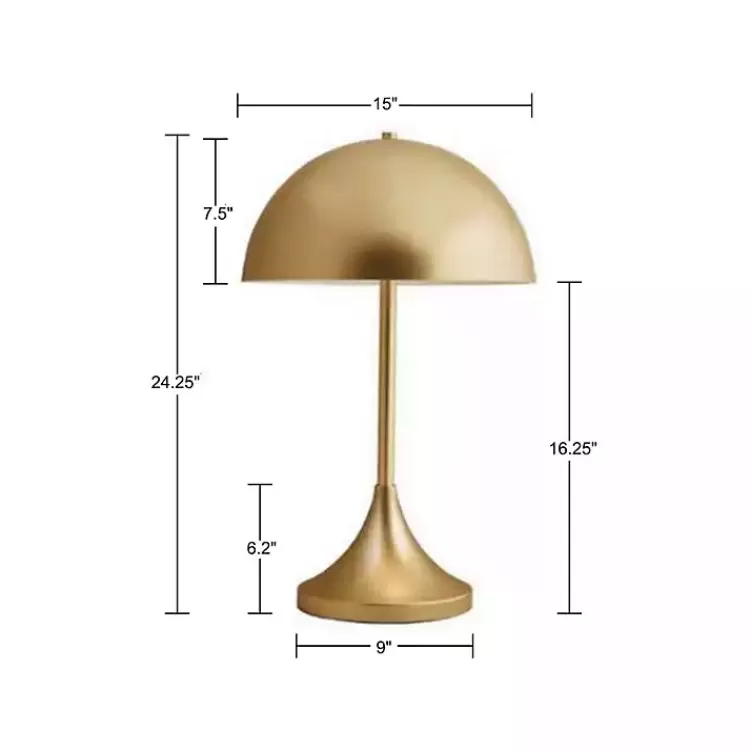 gold_metal_light_dome_table_lamp_8.webp Metal 2-Light Dome Table Lamp>Kirklands Home Sale