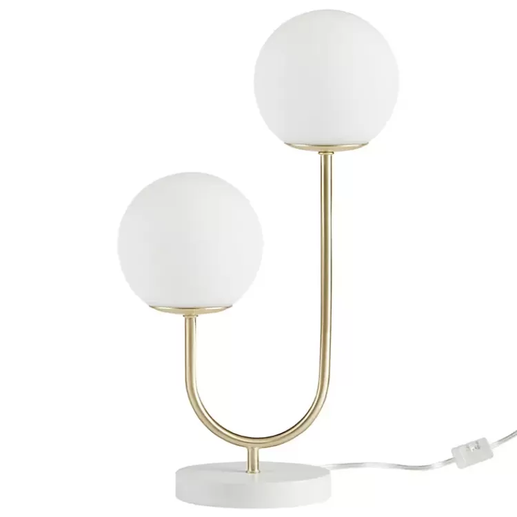 Gold Metal 2-Light Zusa Modern Table Lamp>Kirklands Home Flash Sale