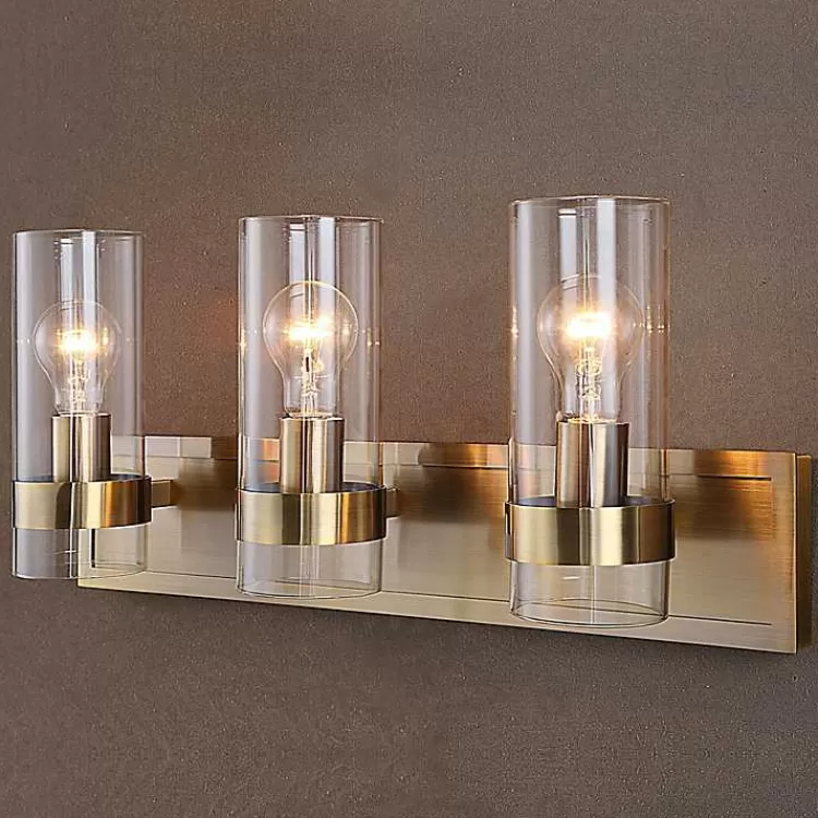 gold_metal_shade_vanity_light_5.webp Metal 3-Shade Vanity Light>Kirklands Home Online