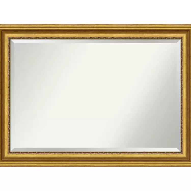 Gold Patina Scalloped Frame Beveled Mirror>Kirklands Home Online