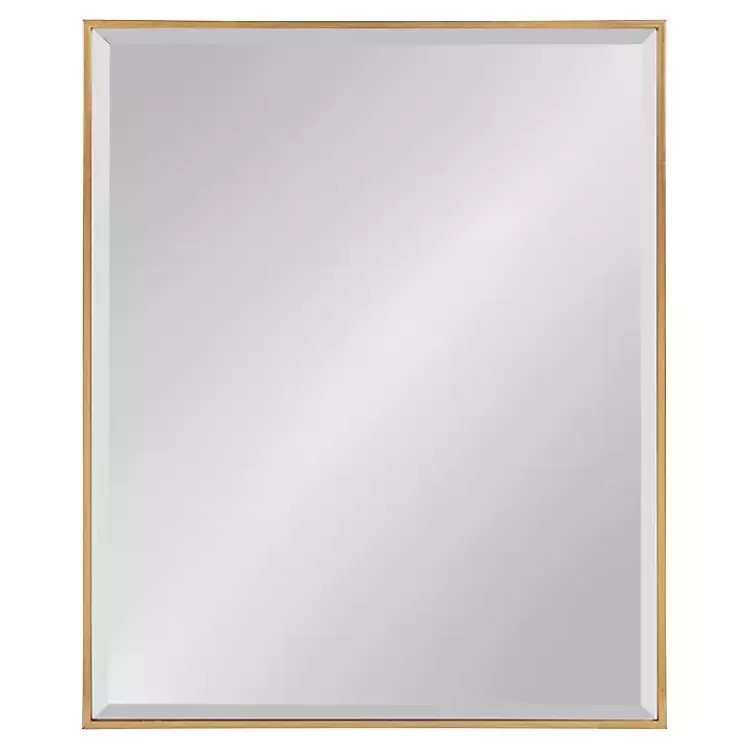Gold Rhodes Rectangle Wall Mirror>Kirklands Home Clearance
